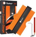 Saker Contour Gauge Tool for Woodworking & DIY, Profile Gauge with Lock, Accurate Shape Duplicator for Flooring, Tile, Trim & Home Improvement Projects