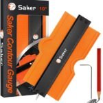 Saker Contour Gauge Tool for Woodworking & DIY, Profile Gauge with Lock, Accurate Shape Duplicator for Flooring, Tile, Trim & Home Improvement Projects