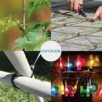 Zip Ties Assorted Sizes(4”+6”+8”+12”), 400 Pack, Black Cable Ties, UV Resistant Wire Ties by ANOSON - Image 3