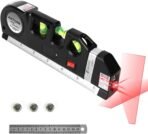 Laser Level Line Tool, Multipurpose Laser Level Kit Standard Cross Line Laser leveler Beam Tool with Metric Rulers 8ft/2.5M for Picture Hanging cabinets Tile Walls by AikTryee. - Image 7